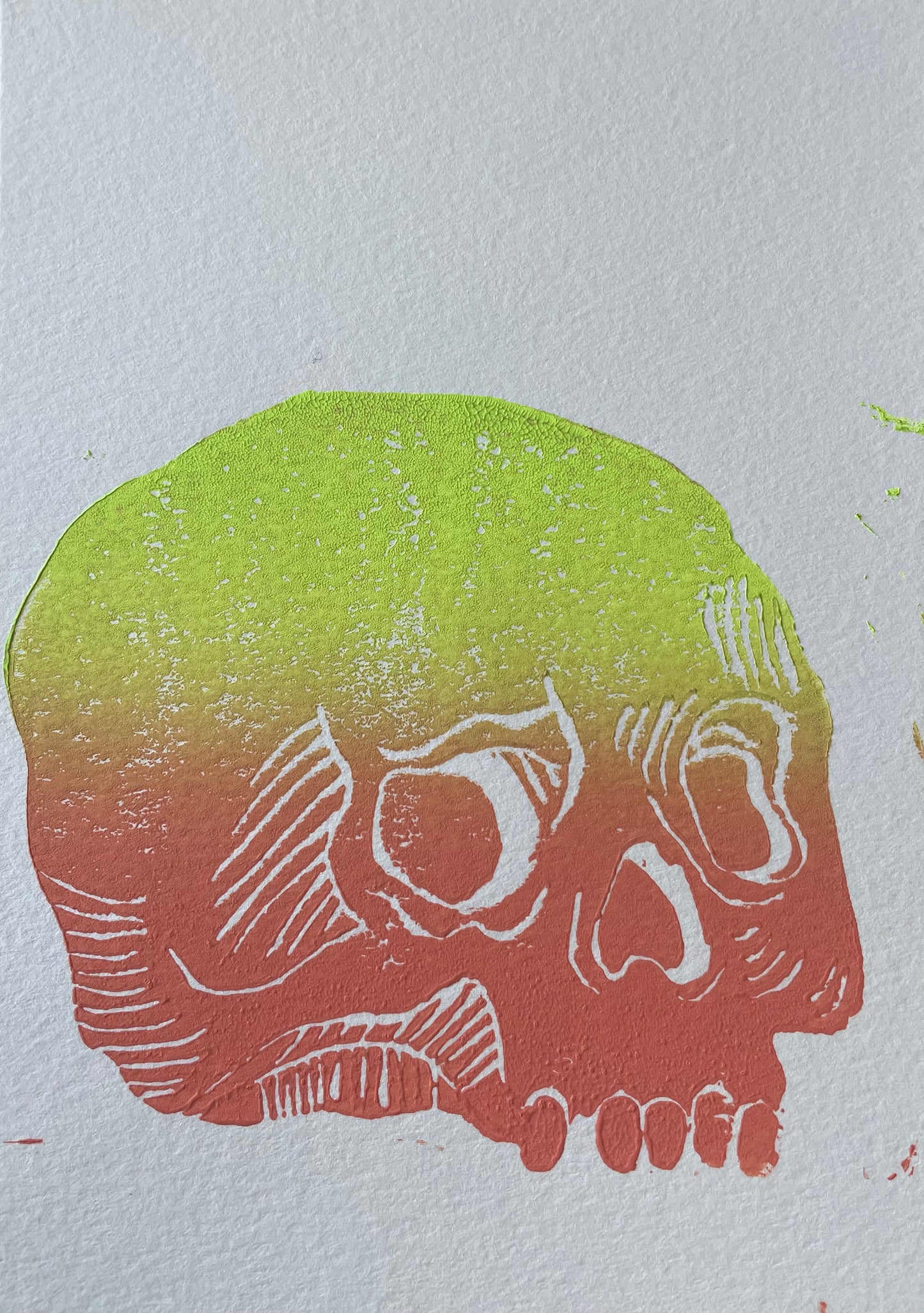 Mini Skull Block Print