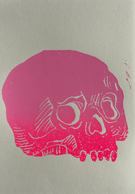 Mini Skull Block Print