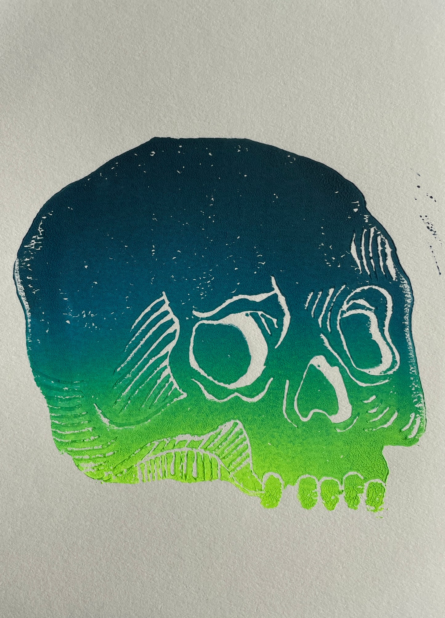 Mini Skull Block Print